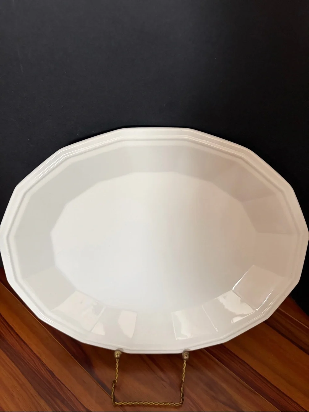 Vintage 13”  oval serving platter made by Homer Laughlin in the USA